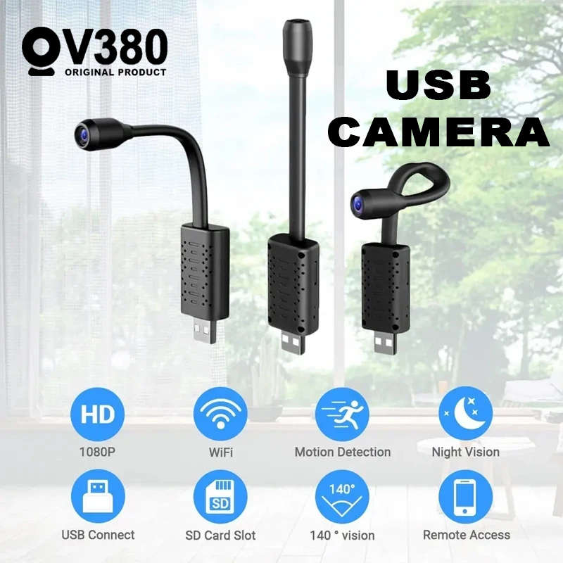 V380 Brand USB Hidden Night Vision IP CCTV Camera