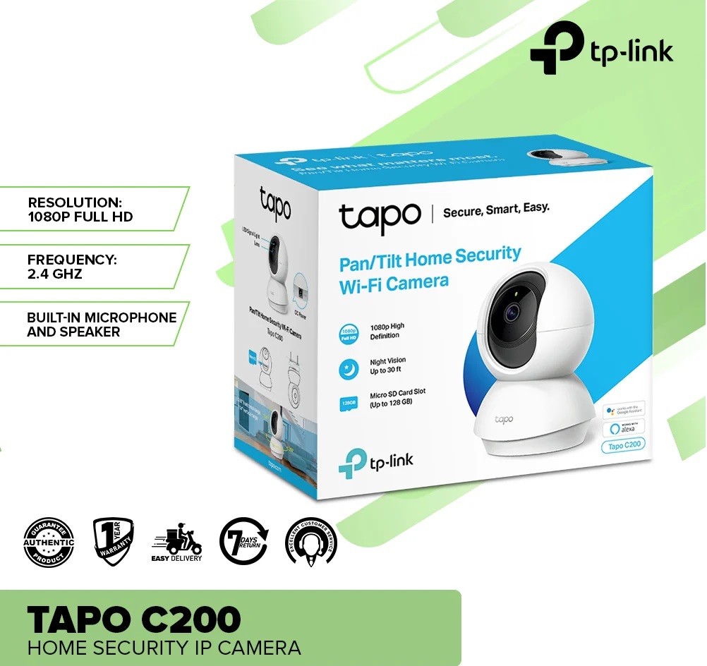 TP-Link Tapo C200 2MP Home Security Wi-Fi Dome IP Camera